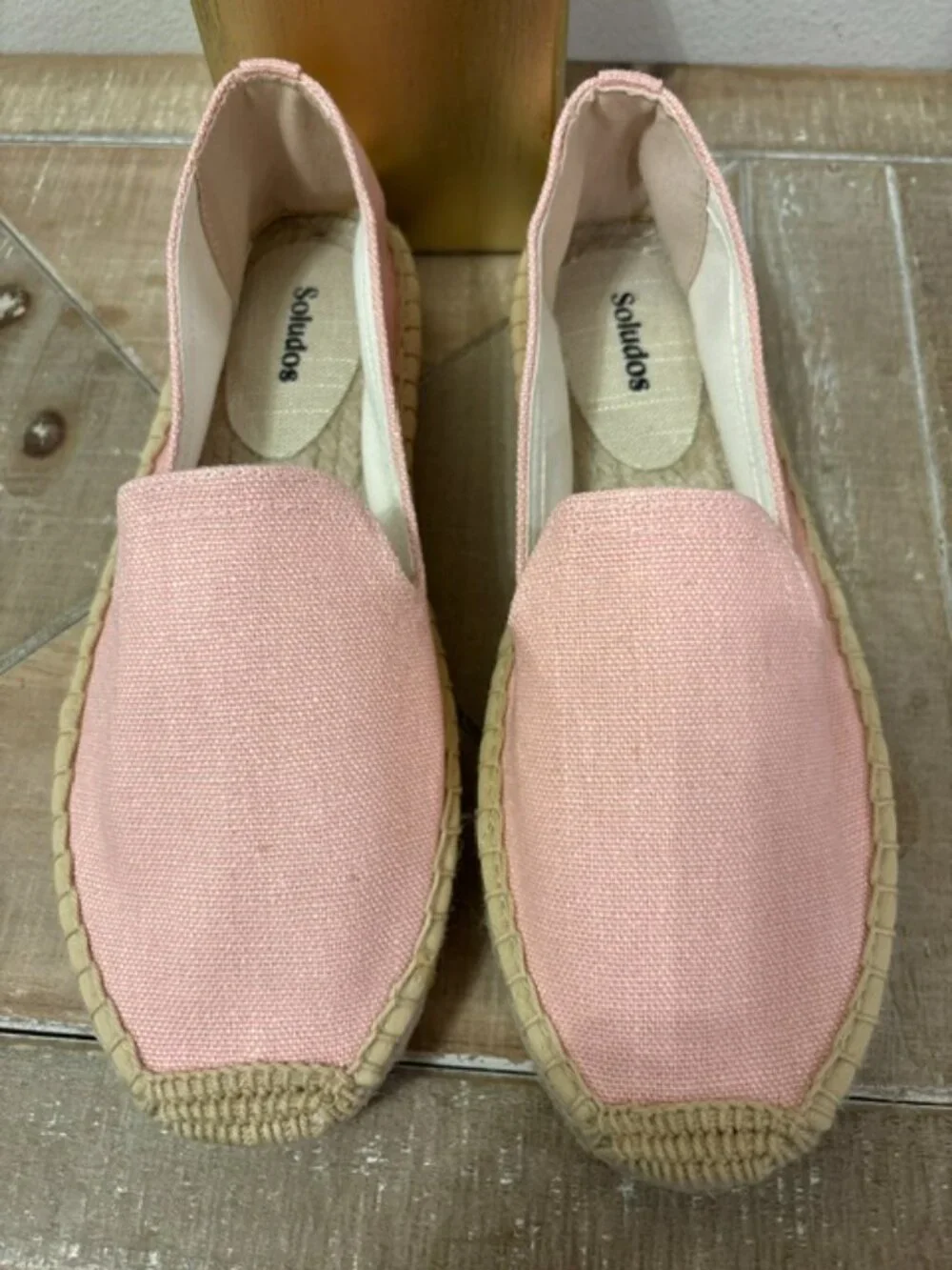 NWOT Soludos Smoking Platform Espadrille Dusty Rose Pink Sizes 7, 8, 10